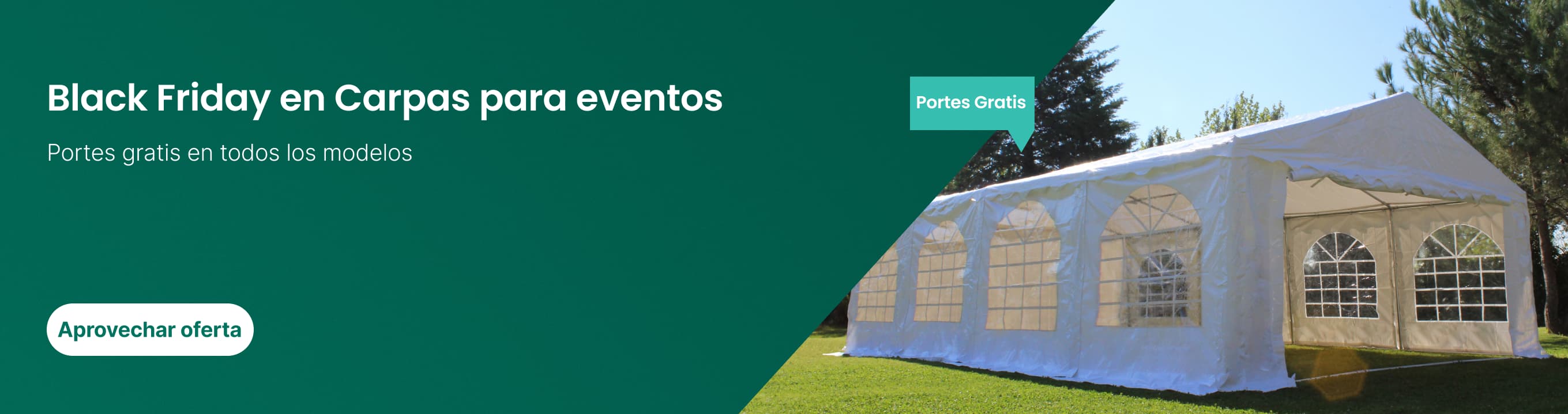 Ofertas en carpas Black Friday